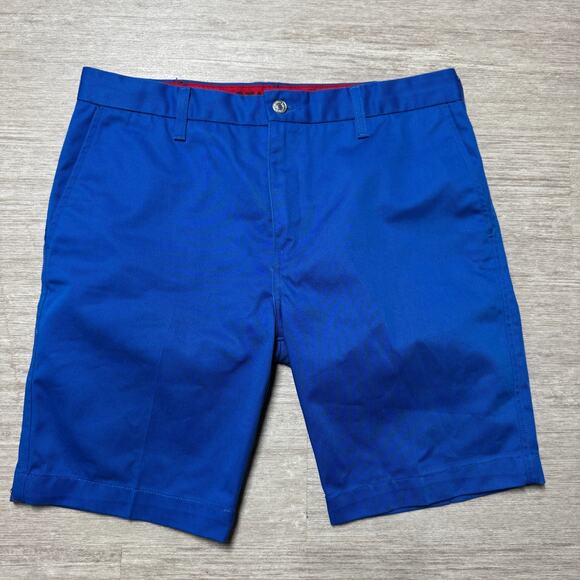 Levi's Royal Blue Chino Shorts STA-PREST Men's 33x9 Canvas Outdoor Casual - Picture 1 of 10